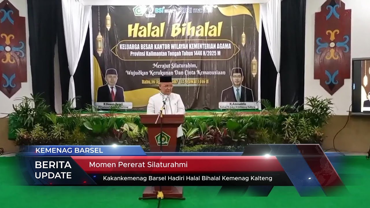 Thumbnail Momen Pererat Silaturahmi, Kakankemenag Barsel Hadiri Halal Bihalal Kemenag Kalteng