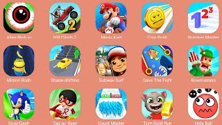 Sonic Dash,Subway Surf,Minion Rush,Bowmasters,Alien Blob io,Mario Kart,Save The Fish,Tag W Ryan screenshot 4