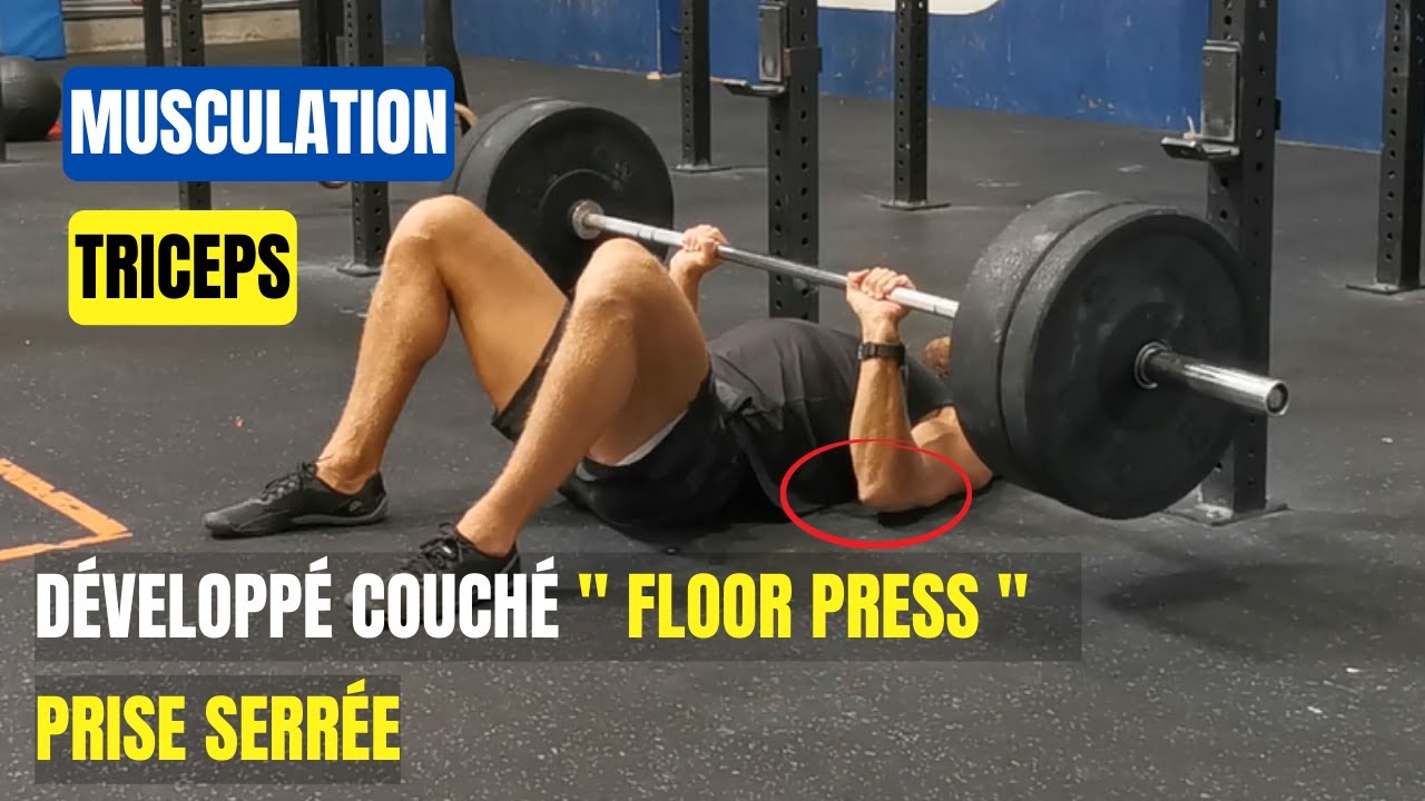 Exercice TRICEPS Développé couché barre au sol (prise serrée) YouTube — free download