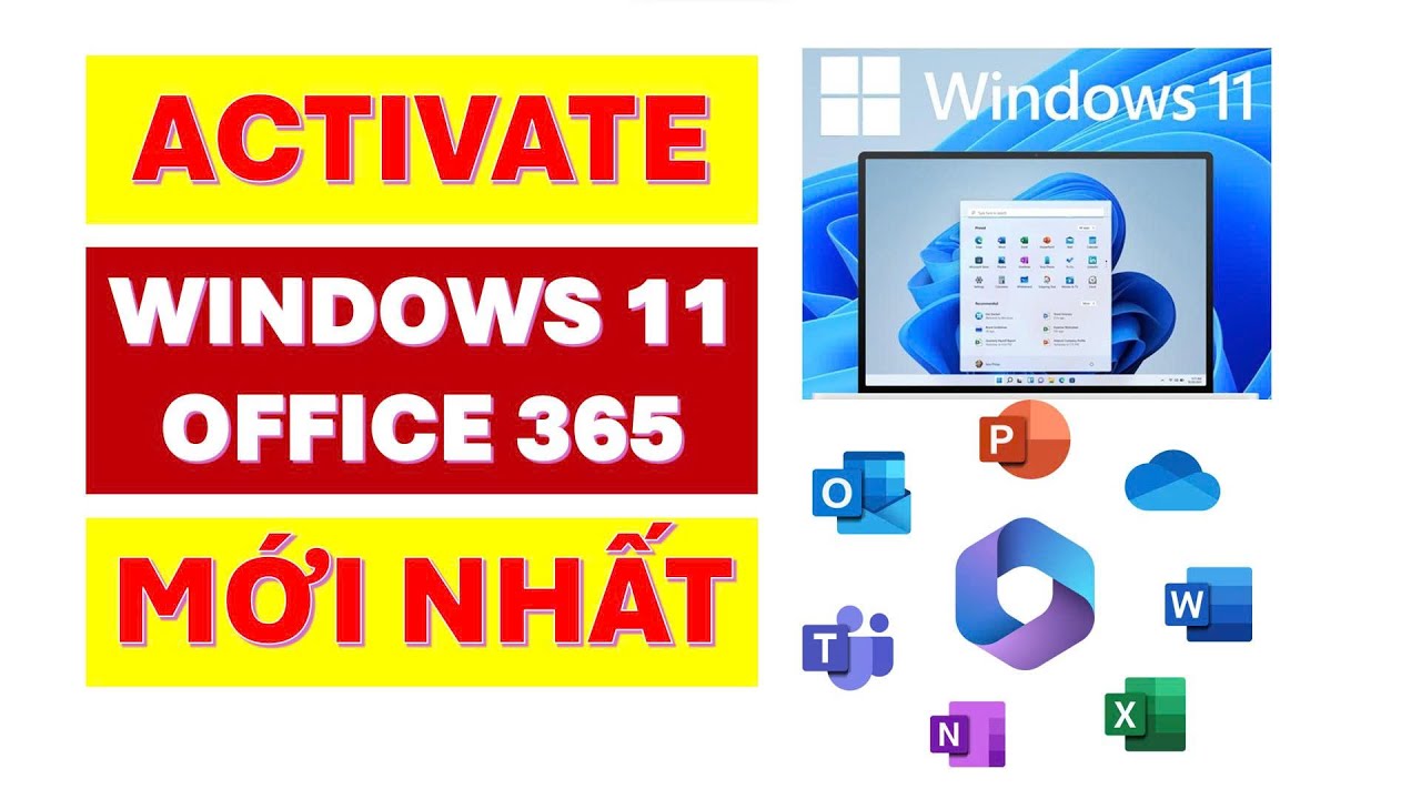 Hướng dẫn Active Windows 11 | Active Office 365 mới nhất| Laptop Cũ Vĩnh Long