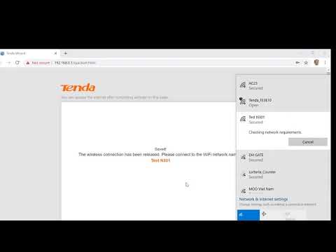Video Cấu hình thay đổi tên và mật khẩu wifi Tenda N301 giao... - youtube