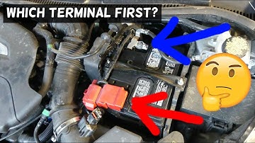 Which battery terminal to disconnect first, connect first?
