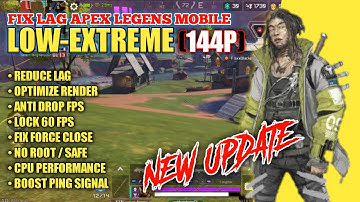 (UPDATE) FIX LAG APEX LEGENDS🔥 CONFIG LOW-EXTREME 144P 60 FPS | FAST MOVEMENT ANTI DROP•100% WORKING