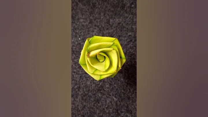 How to make Rose flower using coconut leaf