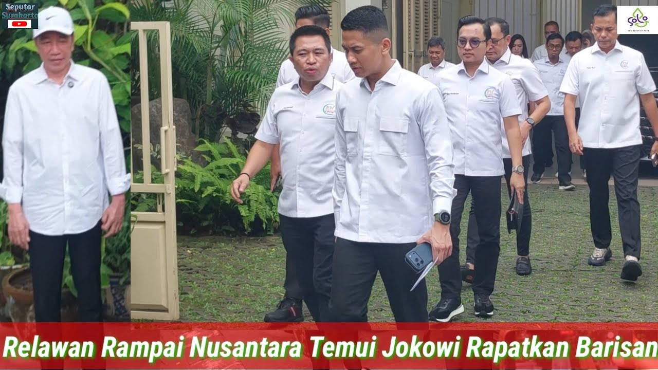 Jokowi Dibikin Terkejut, Relawan Rampai Nusantara Datangi Kediaman Bawa Massa Kader Baju Putih