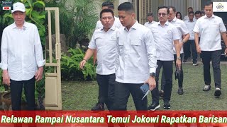 Jokowi Dibikin Terkejut, Relawan Rampai Nusantara Datangi Kediaman Bawa Massa Kader Baju Putih