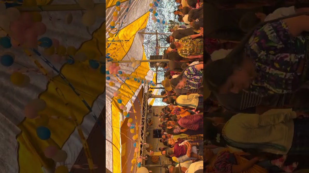 Cumpleaños de doña María Martin y el señor Esteban en la aldea pueblo nuevo