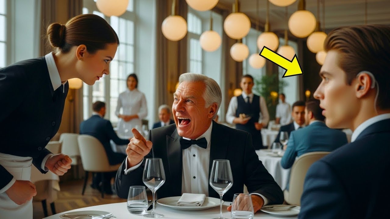 “FALE COM MEU FILHO SURDO!” — ZOMBOU O MILIONÁRIO ARROGANTE… MAS A GARÇONETE O CALOU