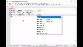 How to create pdf files from HTML using MPdf in PHP | Install mpdf using composer