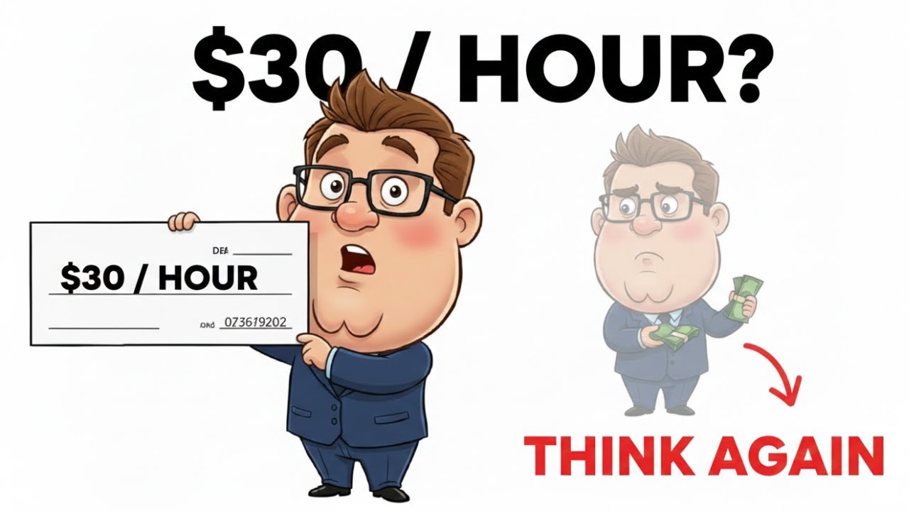 Ваша работа с зарплатой 30 долларов в час вас обманывает (вот реальная цифра)