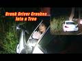 Drunk Woman TOTALS BMW After Crashing into a Tree at DOUBLE the Legal Limit