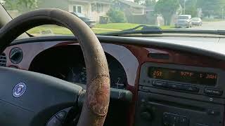 driving the 1999 Saab 9-3 Monte Carlo 5 spd convertible
