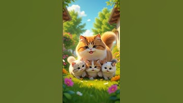 The Cutest 3D Cat Family Ever! 😻💖 | Heartwarming Animation Short #cat #kitten #3danimation