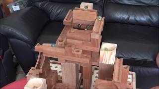 Wooden marble machine ! Just turn the crank and enjoy !