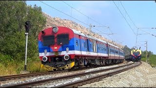 Memu meet Demu Train || Memu Vs Demu || Tyakal Railway Station || South Western Railway