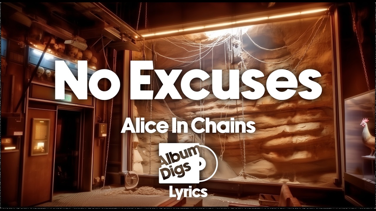 Alice In Chains - No Excuses (Lyric Video)