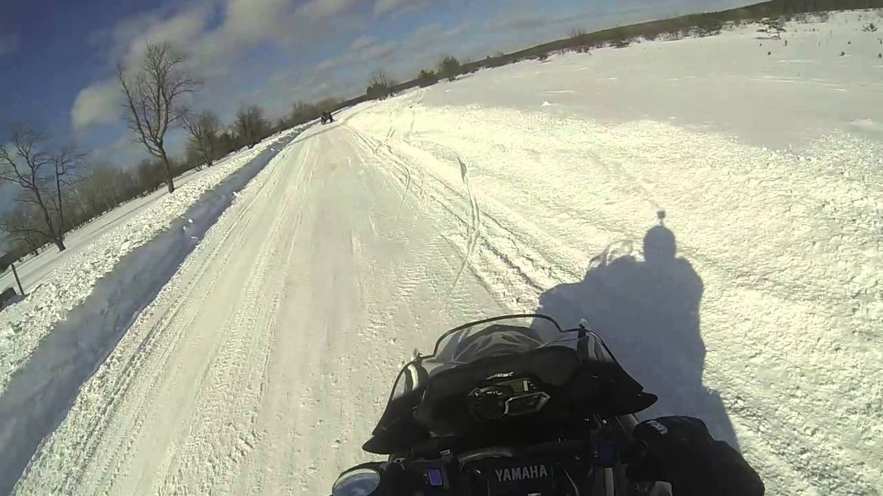 February mancelona snowmobile trip YouTube