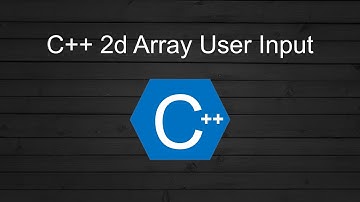 C++ - 2D Array - User Input