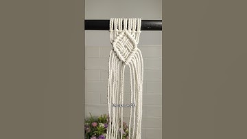 Diamond Knot Variation for Beginner #diamondknot #macrametutorial #macrameforbeginners #shorts