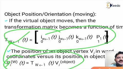 Kinematic modelling object position - VR Modeling &Programming - Computer Graphics & Virtual Reality