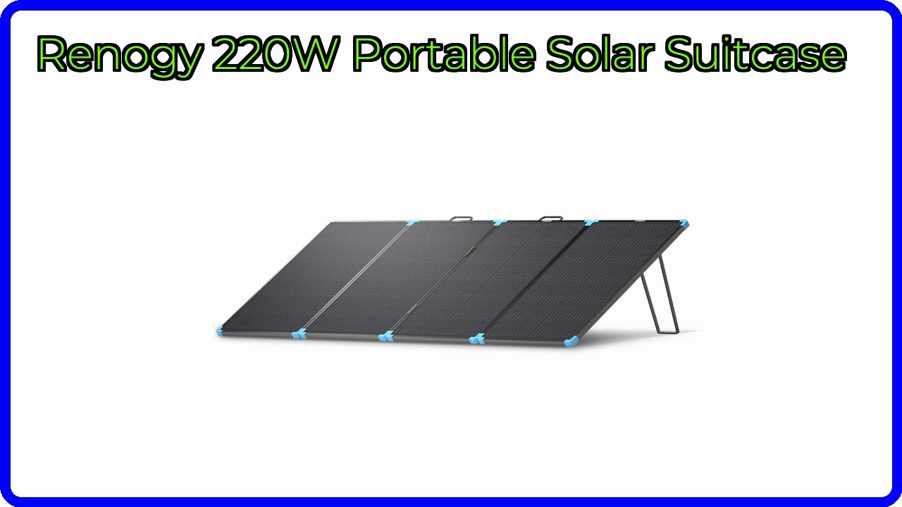 REVIEW (2025): Renogy 220W Portable Solar Suitcase. ESSENTIAL details.