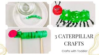 The Very Hungry Caterpillar Crafts for kids Moving walking caterpillar Handprint caterpillar