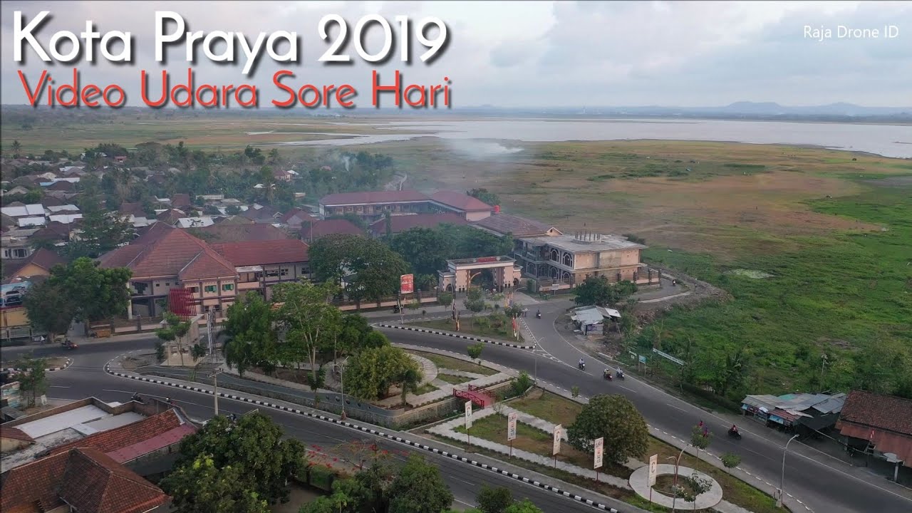 Drone View Kota Praya Lombok  Tengah Nusa Tenggara Barat 