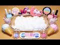 Special Theme Series #1 "Unicorn Slime" Mixing Makeup,Parts,glitter Into Cloud Slime! "Unicorn"