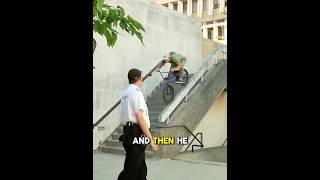 He Had The Perfect Response To Security 🤯 Nathan Williams 💪  #extremesports #bmx #shorts