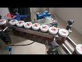 Grepack 4 Nozzle chili sauce bottle filling capping labeling heating shrink packing machine