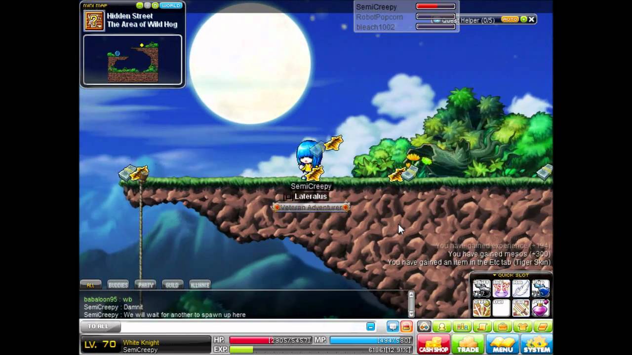 MapleStory GMS Mardia Getting the Hog Mount YouTube
