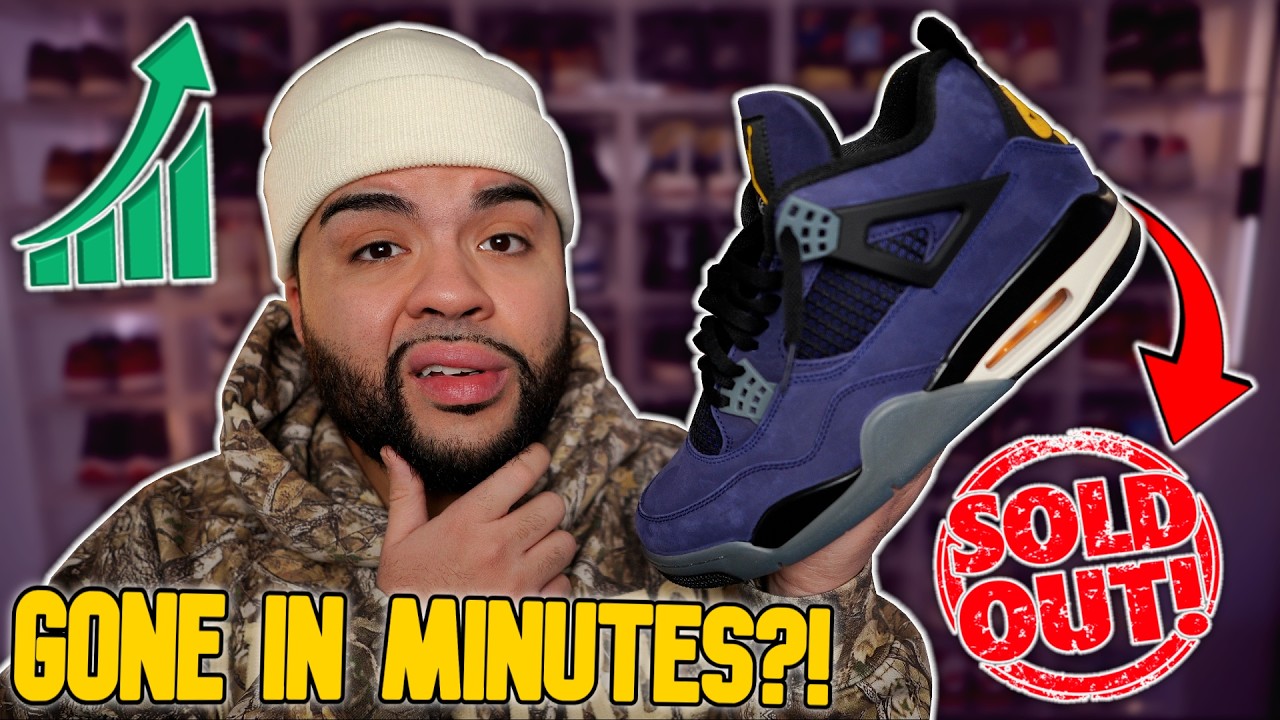 Эти кроссовки разлетелись мгновенно... Jordan 4 Lakers были распроданы за считанные минуты?!