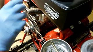Coleman CT200U Mini Bike - installing the 30 series torque converter spacers in proper sequence.