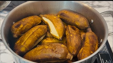 | 302 | Cách Luộc Chuối Xiêm Không Cần Nước Chuối Thơm Dẻo Như Chuối Sáp.