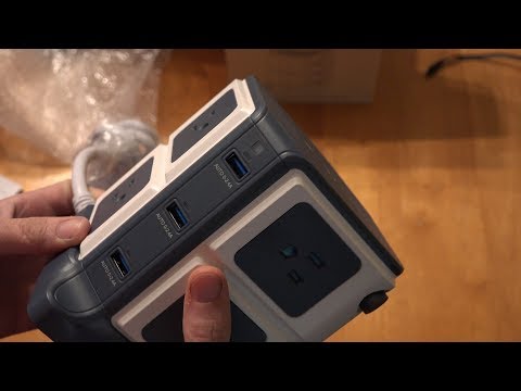 BESTEK 8 Outlet Power Strip And 40W 6 Port Smart USB Surge Protector 