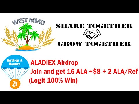 🔊ALADIEX Airdrop: Join and get 16 ALA ~$8 + 2 ALA/Ref (Legit 100% Win)⭐⭐⭐⭐⭐
