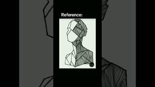 Reference Vs My Artwork ✍️#artwork#reference#drawing#trend#sketchs#joro#shorts