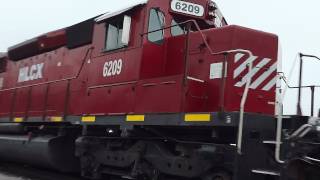 Csx Train With Rare Hlcx Redbird