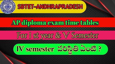 AP diploma exams time table released