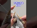 【技法】超ドアップで観るKFBのやり方。 #sheepl #編み物 #shorts
