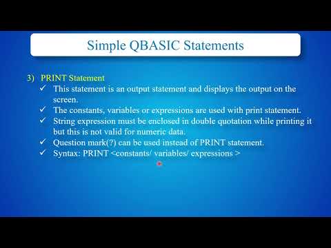 Simple QBASIC statement (Part 1) | Computer 8 | Class 8 | Mero School Nepal