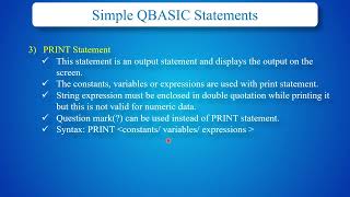 Simple QBASIC statement (Part 1) | Computer 8 | Class 8 | Mero School Nepal