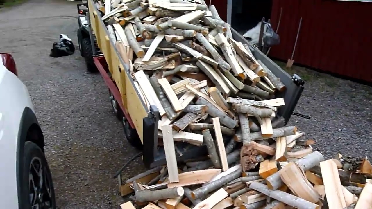 Testar tippfunktion på ATV-vagnen.