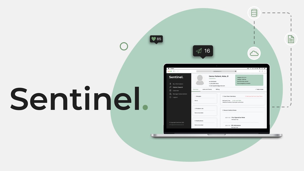 Sentinel Cloud EHR Demo for Physicians