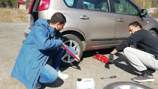 How to Change a Tire (plus jacking it up), Follow ALONG Guide Step by Step
