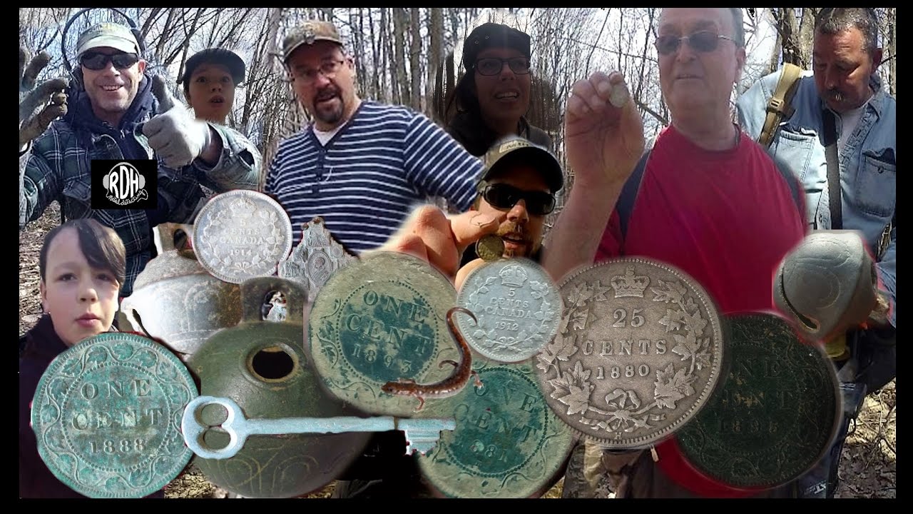 Metal Detecting Old Canadian Silvers, Large Cents and Relics! 2017