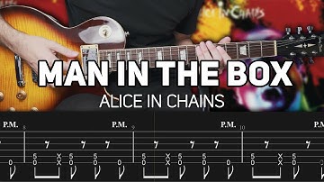 Alice in Chains - Man In The Box (Guitar lesson with TAB)