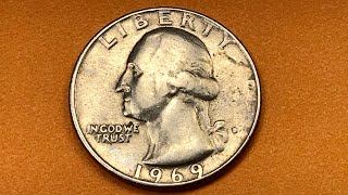 1969 US Washington Quarters Worth $ Money