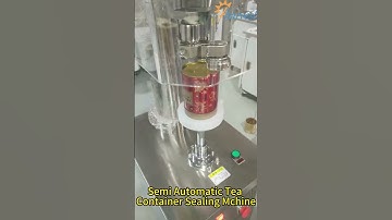 Semi-Auto Tea Can Sealer - Easy-Operation Machine for Airtight Tea Container Packaging #shorts
