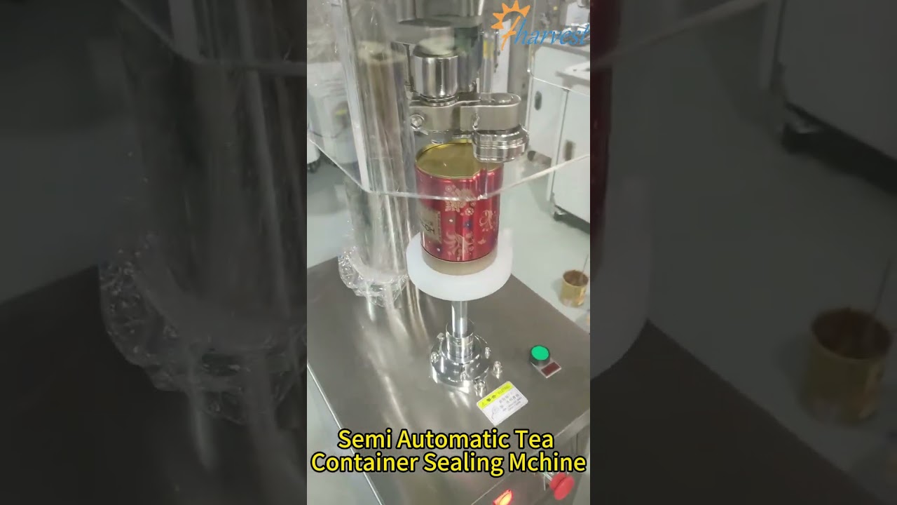Semi-Auto Tea Can Sealer - Easy-Operation Machine for Airtight Tea Container Packaging 